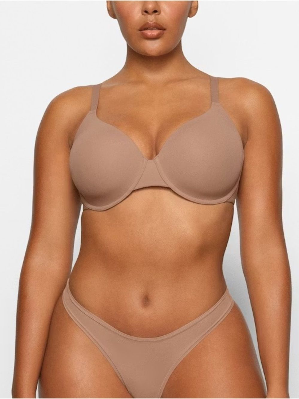 SKIMS Medium Tone Nude Sienna T-Shirt Bra 36DD